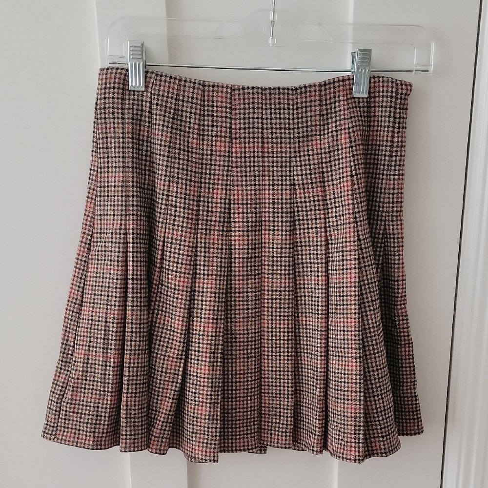 Brandy Melville Plaid Pleated Skirt